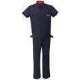 thumbnail image 2 of de Trabajo Ropa de Trabajador de Transpirable Camiseta de y Pantalones para Reparador de cochera S Yuyangstore Uniforme de trabajo de manga corta para hombres, 2 of 7