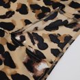 thumbnail image 3 of XIAONU Women's Leopard-Print Wrap Midi Skirt High Slit Satin Skirt Bold Chic Casual Date Night Wear, 3 of 4
