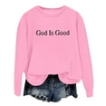 thumbnail image 1 of WEAIXIMIUNG Sweatshirts pour Femmes avec Fermetures Éclair Pull à Capuche Imprimé Lettre Col Rond pour Automne & Hiver, 1 of 3