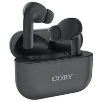 Coby X15-Black Casual Listening True Wireless Bluetooth In-Ear Earbuds, Black, 100024341