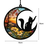 Yirtree 1 Set Pet Memorial Pendant Unique Exquisite Workmanship Acrylic Dog Memorial Suncatcher Beautiful Pet Sympathy Gift