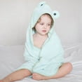 thumbnail image 6 of LNKOO Baby Ultra Soft Bamboo Hooded Baby Towel - Hooded Bath Towels with Ears for Babies, Toddlers - Large Baby Towel - Cute for Boys and Girls 35*35inch, 6 of 7