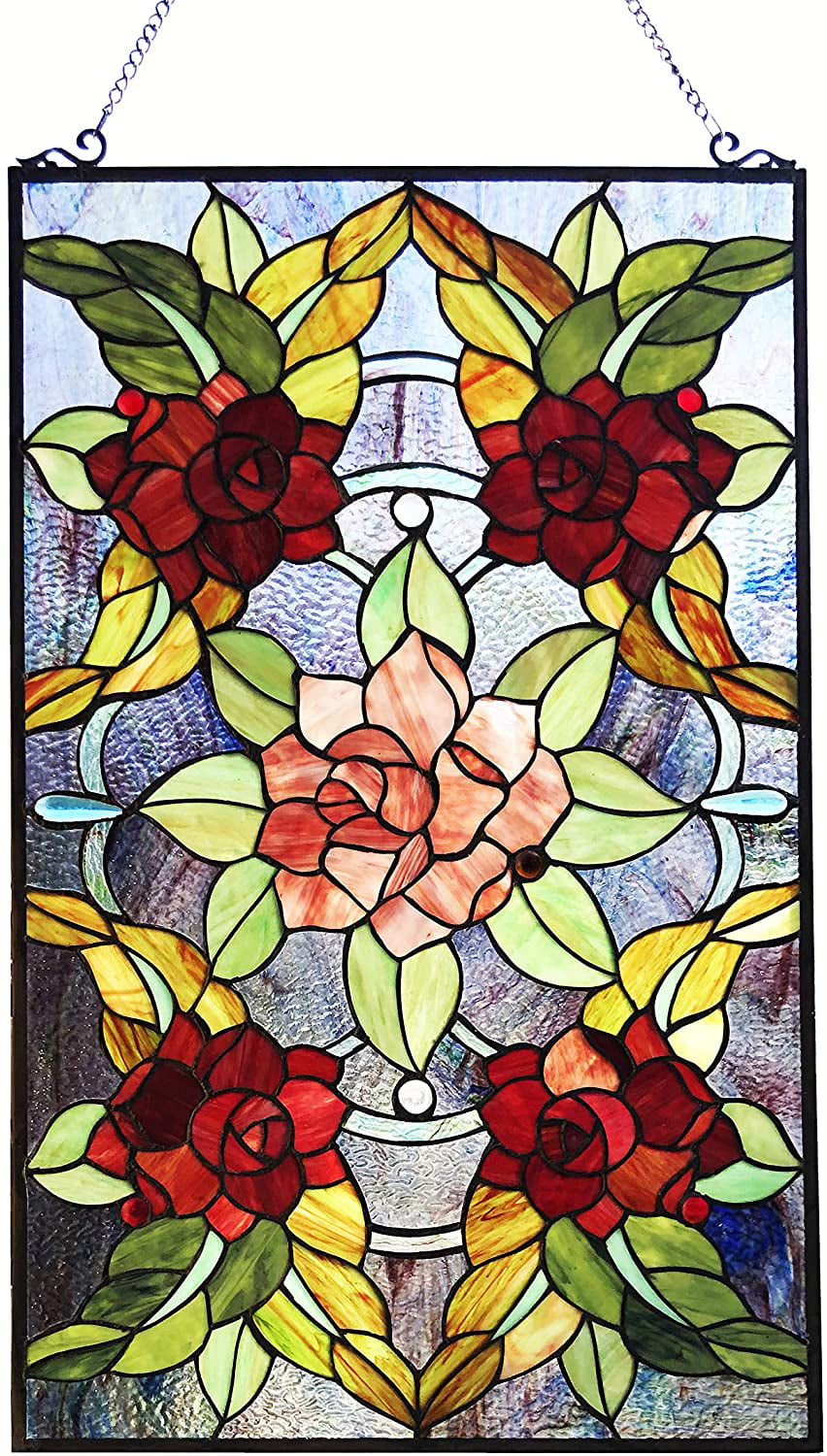 Flowering Branch Mosaic Glass Pendant