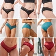 thumbnail image 5 of Dyfzdhu Period Underwear for Women Solid High Waisted Absorbency Cotton Briefs Comfortable Leakproof Panties Plus Size, XS-6XL, 5 of 8