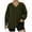 Army Green, variant on Elvqul Womens Sweatshirts Plus Size V Neck Pullover Oversized Loose Winter Tops for Ladies Pink