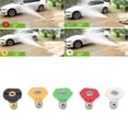 thumbnail image 6 of 5 Pcs Pressure Washer Nozzle Big Fan Shape Power Washer Nozzle Tips Rinse Jet Stream Nozzle Kit, 6 of 21