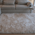 thumbnail image 4 of Beige Cream Color 5x7 Shag Shaggy Woven Patterned Flokati Furry Fuzzy Fluffy Modern Contemporary Soft Thick Plush Medium Pile Area Rug Carpet Rug, 4 of 8