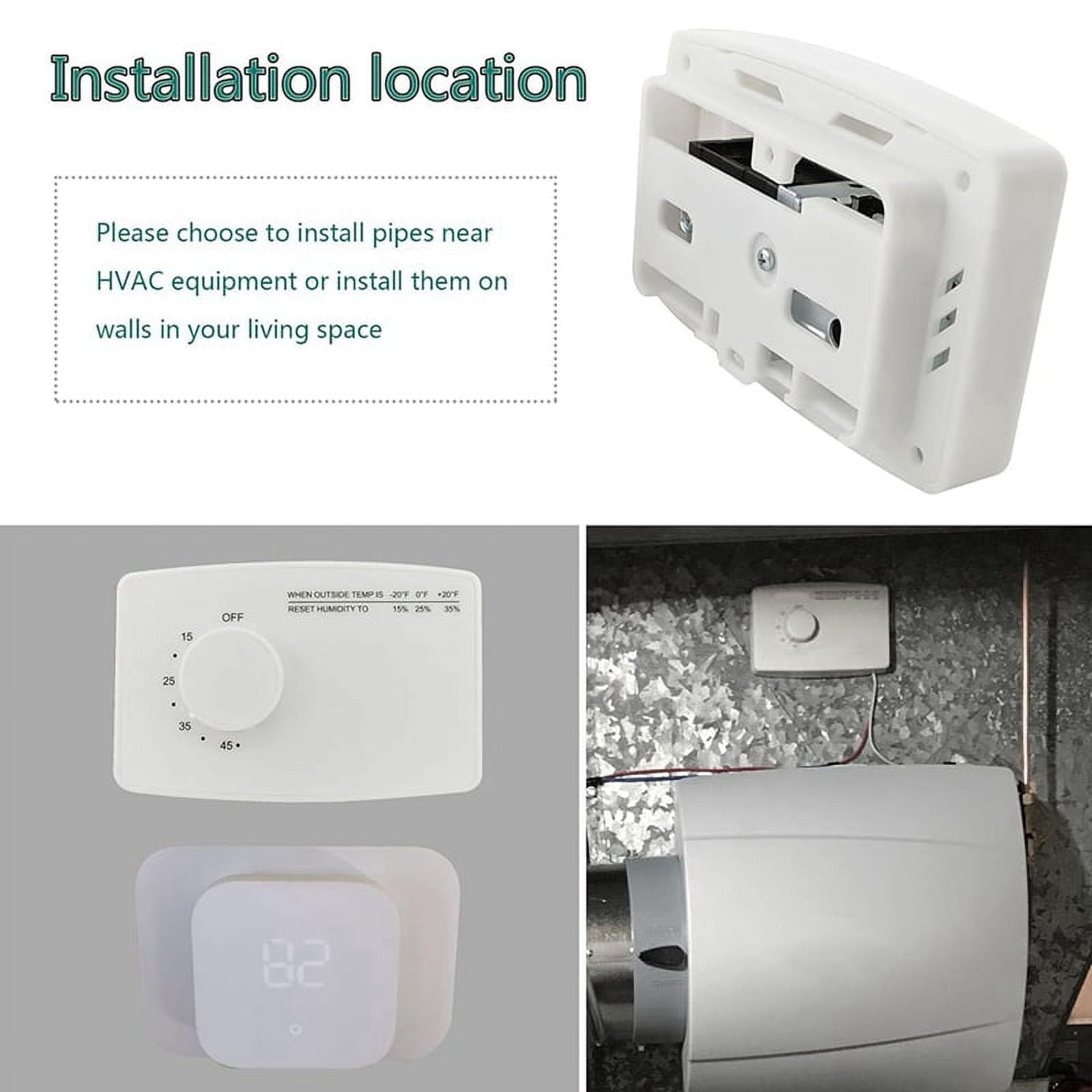 4655 Digital Control Humidistat Control Switch for Whole-House Duct or Wall Mounted Humidifier Control Humidistat 110v
