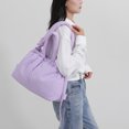 thumbnail image 6 of Moontgen Puffer Tote Bag for Women Adjustable Strap Crossbody Bag Nylon Backpack (Purple), 6 of 9