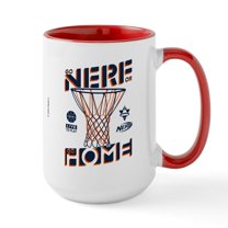 CafePress - Go Nerf Basketball Mugs - 15 oz Ceramic Large White Novelty Mug
