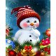 thumbnail image 2 of Bordado completo muñeco de nieve 3 hilos 11CT impreso punto de cruz algodón DIY Kit Decoración Likrtyny decoración de arte, 2 of 9