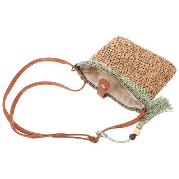 TEHAUX  Beach Tote Straw Bag for Women Seaside Resort Travel