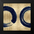thumbnail image 2 of Roberts, Ellie 12x12 Black Modern Framed Museum Art Print Titled - Blue Zen Circle on Gold II, 2 of 5