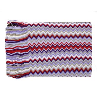 Missoni Zigzag Blue Pink Women’s Head Wrap NWT Missoni Chevron Headband in Pink and Blue – Rumpus Resort main image 2