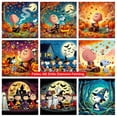 thumbnail image 2 of Pintura de diamantes con paisaje otoñal de Snoopy y Charlie Brown con calabazas para Halloween, taladros AB, punto de cruz completo, mosaico, decoración del hogar, 2 of 5
