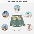 thumbnail image 6 of FORMRS Boys Swim Trunks Quick Dry Mesh Liner Boardshorts Sizes XS-XL, Beige Martini, 6 of 7