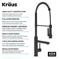 thumbnail image 6 of Kraus KPF-1605SFS Artec Pro 1.8 GPM Single Hole Pre-Rinse Pull Down Kitchen Faucet -, 6 of 7