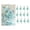 Sky Blue, variant on KDFWDM 12-Piece Christmas Eight-Pointed Star Ornament Set, 2 x 3 Inch Miniature Delicate Star Decor for Tree Branches, Festive Small Hanging Accents for Holiday Home Decorating