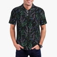 thumbnail image 3 of Rocae Lavender Flowers for Men's Short Sleeve Polo Shirt, Quick Drying Performance Moisture Wicking Sports Men's Golf Shirt Medium, 3 of 9