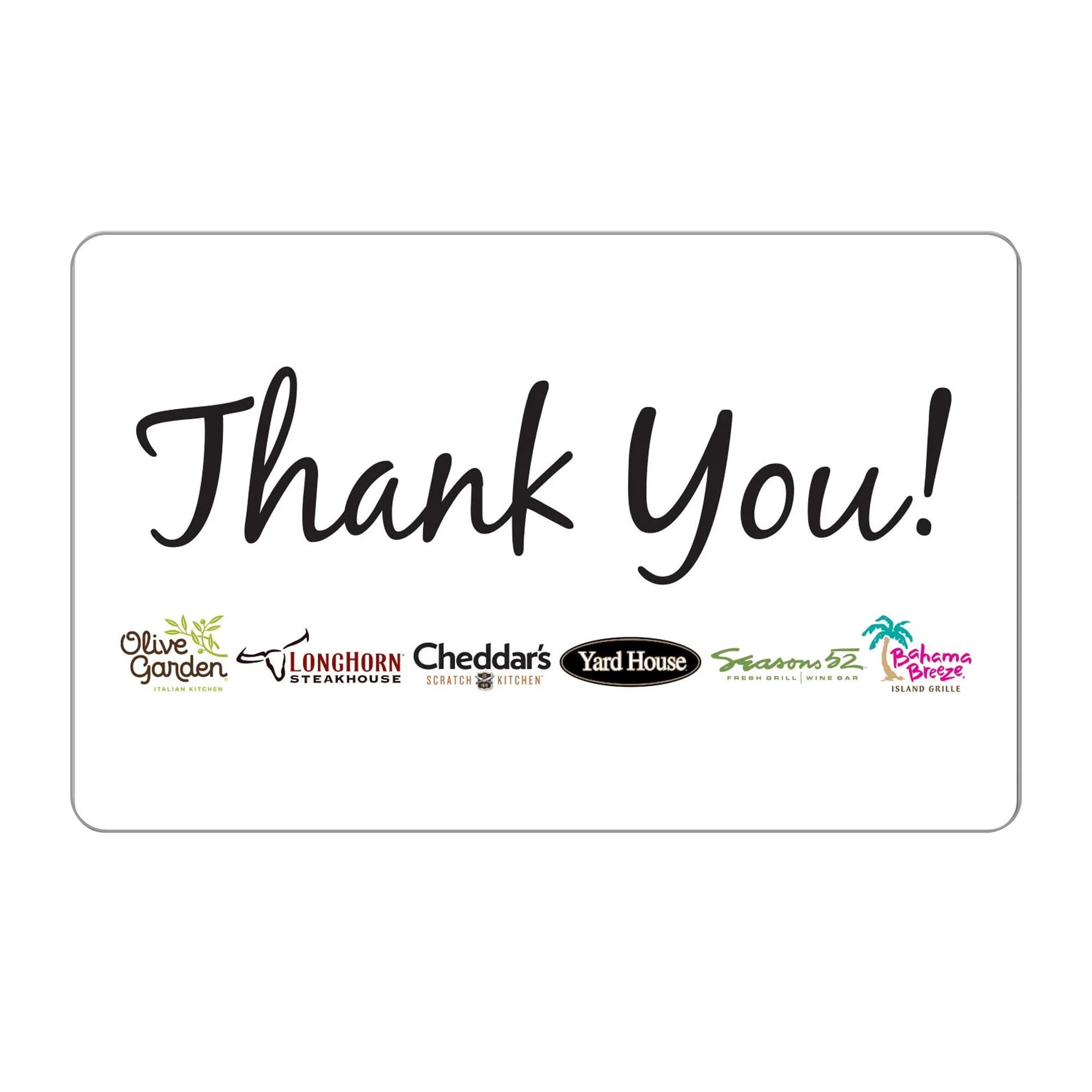 Darden® Restaurants $25 Thank You eGift Card [Email Delivery]
