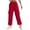 Red, variant on BLCHUNen Cargo Pants for Women Casual Lightweight Drawstring Elastic Waist Loose Leisure Sports Workout Pants with Pockets