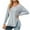 Light Blue, variant on Sexy Tops For Women 2025 Summer Womens Summer Tops Dressy Casual Fitted Workout Long Sleeve Shirts For Women Loose Fit Women Blouses Casual Cotton Plain T Shirts For Women Cotton