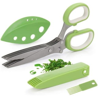 【LAST DAY SALE】5 Blade Kitchen Salad Scissors (Buy 1 Get 1 Free)