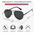 thumbnail image 3 of Lentes De Sol Polarizadas Uv400 Para Hombre Caballero Modelo Negro, 3 of 4