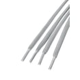 thumbnail image 3 of INSPIRE CHIC Unisex 2 Pairs Half Round Oval Shoelaces for Boots Athletic Sneakers Light Gray 140 cm/55", 3 of 4