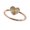 Gold, variant on European And American Ornaments With Fingerprint Heart Ring