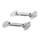 thumbnail image 5 of Calibre de rosca métrico de 2 piezas, 60°, imperial de 55°, acero inoxidable, 20 hojas, herramienta de medición de paso de tornillo, 5 of 12