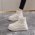 thumbnail image 2 of Zapatos de mujer moda informal, de felpa sólida, cálidos, botas de nieve, zapatillas para correr, botas vaqueras., 2 of 5