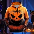 thumbnail image 2 of LIIPEE Halloween Graphic Hoodies For Men Long Sleeve Hooded Sweatshirts Male Autumn Winter Comfortable Versatile Pullover With Pockets,M, 2 of 4