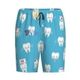 thumbnail image 4 of Naloa Cute Healthy Teeth Men's Short Pajama Pants, Lounge Comfort Shorts with Elasticized Waistband and Side Pockets - XX-Large, 4 of 9