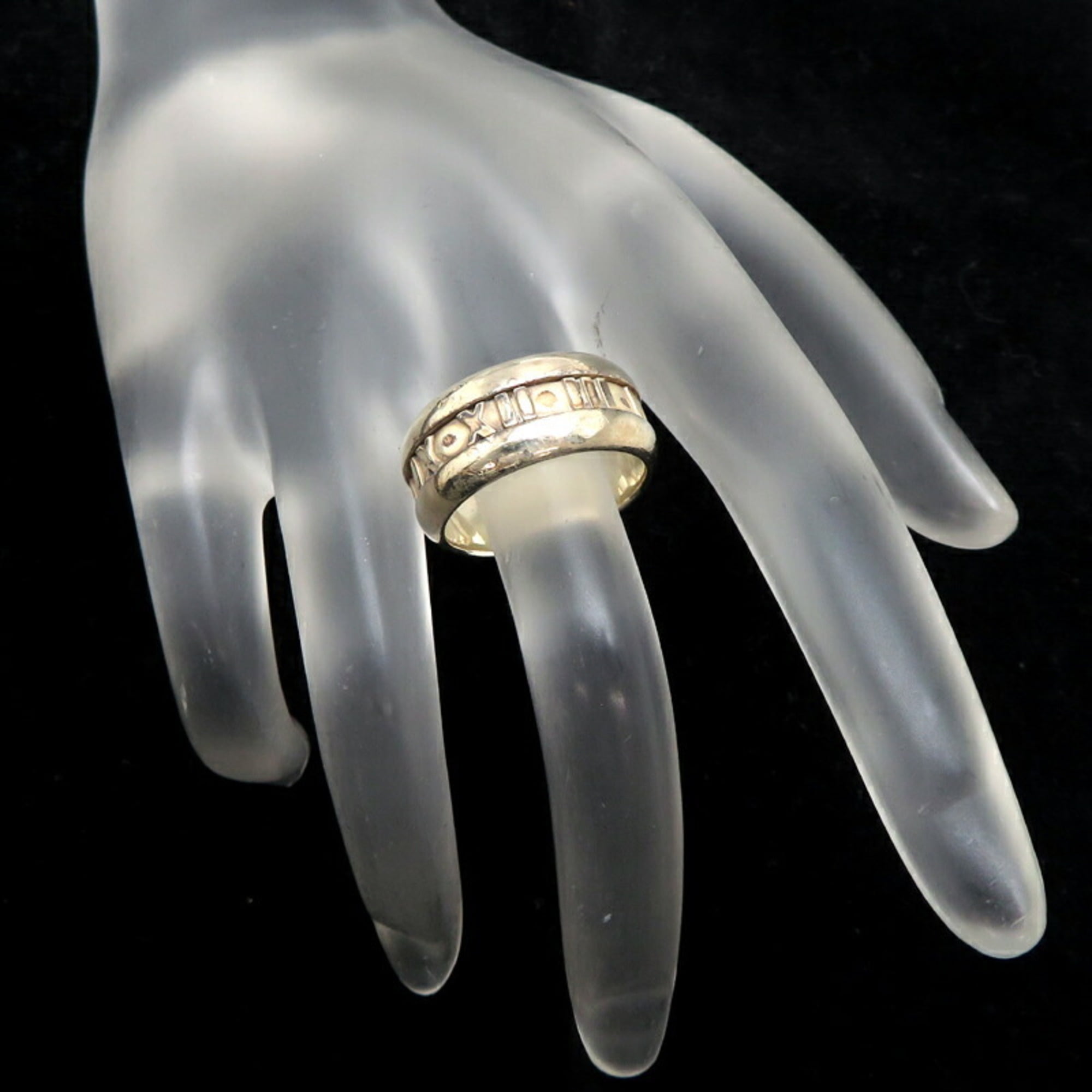 Pre-Owned Tiffany SV925 Atlas Men's Ring, Silver 925, Size