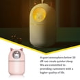 thumbnail image 3 of Advancent Humidificador de aire 300ML Difusor humectante de cabecera recargable con luz nocturna Auto-apagado Quiet Mist Maker Blanco Electrodomésticos Rosado Advancent HA063797-02, 3 of 6