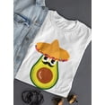 thumbnail image 3 of Sombrero & Moustache Avocado T-Shirt Women -Image by Shutterstock, Female Small, 3 of 4