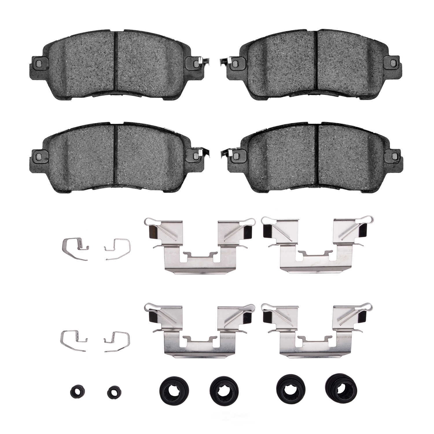 Dynamic Friction Company 1551-1852-01 DFC 5000 Advanced Brake Pads - Ceramic and Hardware Kit - OE