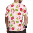 thumbnail image 2 of Wukai Hand Drawn Strawberry Print Men's Short-Sleeved Mesh T-Shirt,Quick-Dry Short Sleeve Workout T-Shirt-Medium, 2 of 8