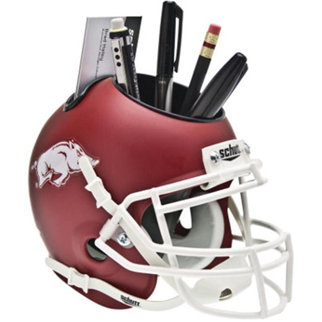 Schutt NCAA Arkansas Razorbacks Football Helmet Desk Caddy 
