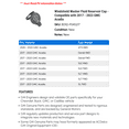 thumbnail image 2 of Windshield Washer Fluid Reservoir Cap - Compatible with 2017 - 2023 GMC Acadia 2018 2019 2020 2021 2022, 2 of 2