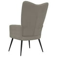 thumbnail image 2 of vidaXL Relaxing Chair Light Gray Velvet, 2 of 7