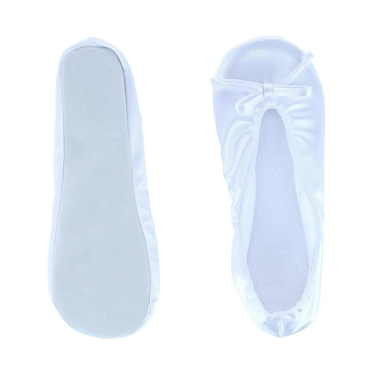 Ladies Slippers Women's Terry Ballerina Slipper House Shoe (Pack