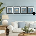 thumbnail image 3 of Stupell Industries Soft Sea Shell Collection 4 Piece Black Framed Print Under Glass Set design by Julia Purinton, 13 x 13, 3 of 10