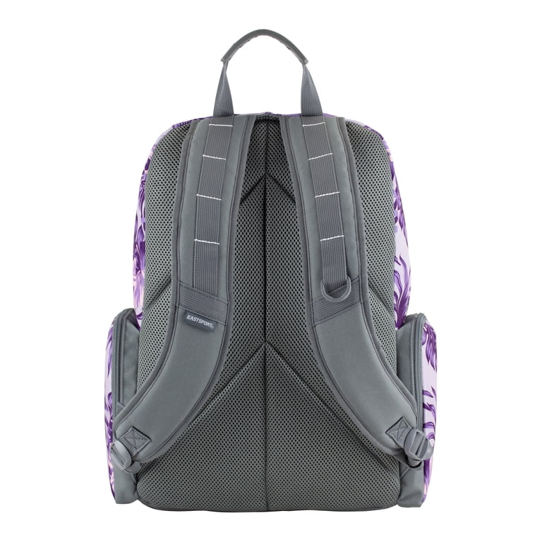 Eastsport Unisex Diamond Expandable Recycled Backpack, Hibiscus