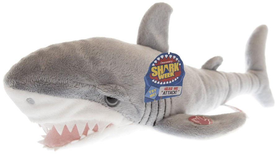 Discovery Shark Week Hammerhead Shark 7-Inch Plush Clip On 