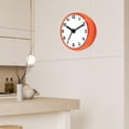 thumbnail image 6 of kowaku Wall Clock Small Digital Waterproof Bathroom Clock Silent Battery Operated Suction Cup Sturdy PP PVC Material Compact Easy Reading Face Suitable for Kitchen Toilet Home Hotel Orange, 6 of 7