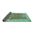 thumbnail image 2 of Ahgly Company Indoor Square Animal Turquoise Blue Traditional Area Rugs, 8' Square, 2 of 4