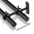 thumbnail image 5 of Curtain Rod Bracket, 8Pcs Double Curtain Rod Holder, Double Rod Brackets Hooks for Living Room Bedroom Curtain Rods, 5 of 7