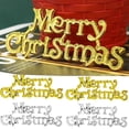 thumbnail image 2 of 10/1 piezas de adornos de letrero de Feliz Navidad, colgante de letra de Navidad de plata dorada y feliz año nuevo para el árbol de la casa, adorno colgante para puerta, 2 of 5